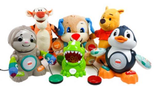 group of toys for disabled children